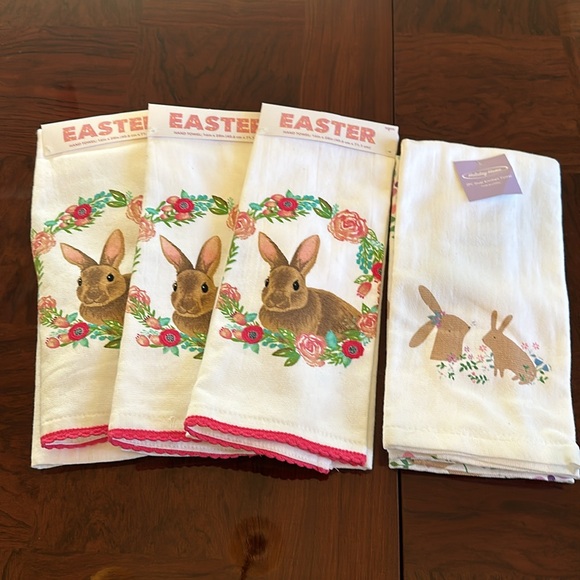 100% Cotton Easter Hand Towel Bundle *NWT* - Picture 2 of 12